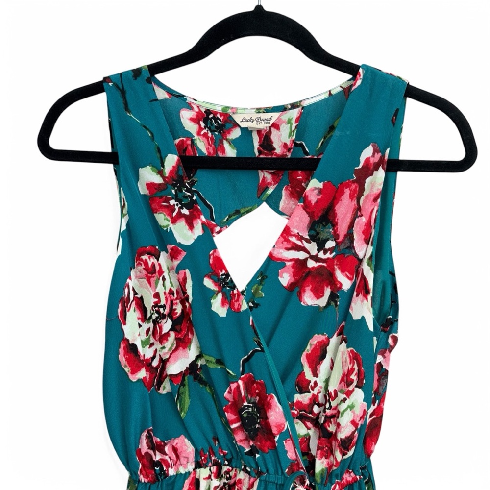 **SOLD**Women’s Lucky Brand 100% Silk Floral Dress -Size Small - Picture 3 of 10